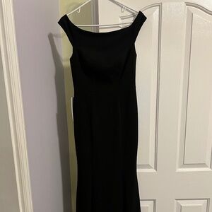 Off shoulder black dress